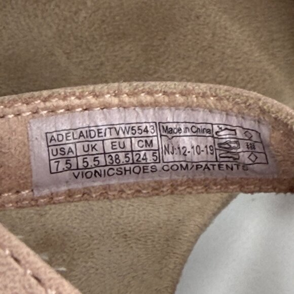 Vionic Adelaide Ankle Strap Comfort Wedge Sandals Womens Size 7.5 Pink Orthoheel - Picture 6 of 7